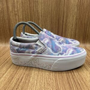 Vans Classic Slip-0n Butterfly Dreams Sneakers Women's Size 6.5 Platform Shoes
